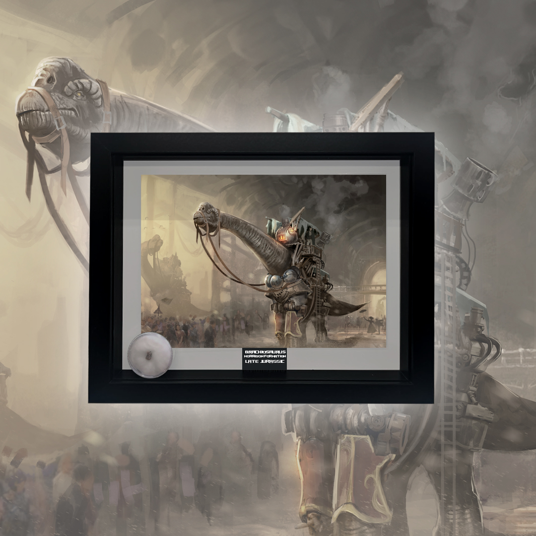 Iron Strider with Authentic Brachiosaurus Bone