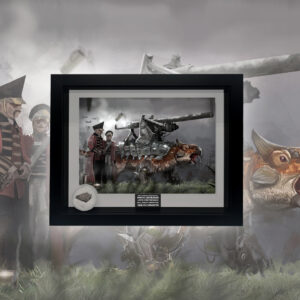 Rocket Slingers with Authentic Ankylosaurus Dermal Armour Fragment