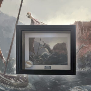 Hunter Hunted with Authentic Spinosaurus tooth